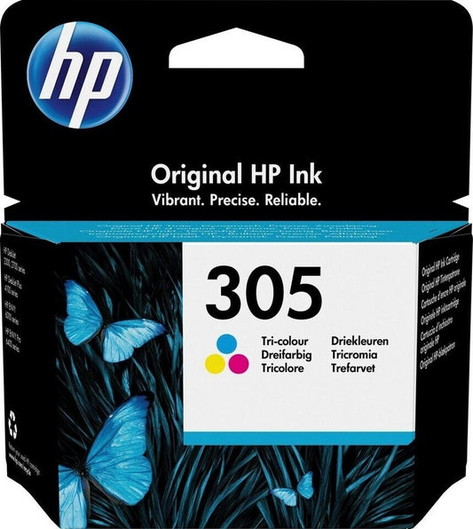 HP 305 Tri-color Tintenpatronen - Cyan/Magenta/Gelb (3YM60AE)  Orginal bis 100 s
