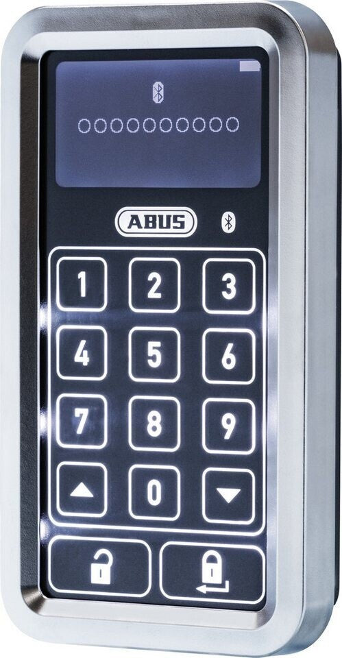 ABUS CFT3100 S HomeTec Pro Türschloss Tastatur Bluetooth Touch Display silber