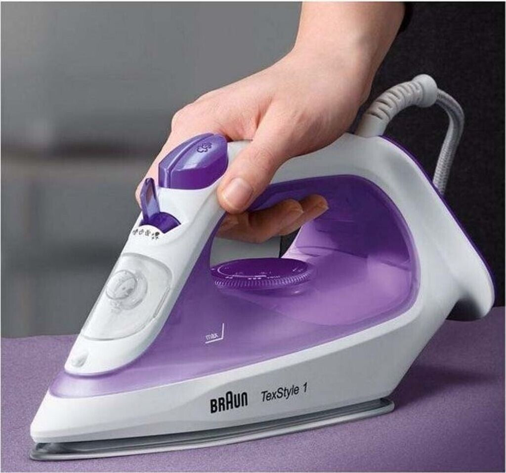Braun TexStyle 1 SI 1080 VI Dampfbügeleisen Violett/Weiß 2000 Watt SuperCeramic