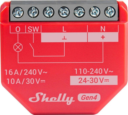Shelly 1PM Gen4 Smart Relais 16A WLAN Zigbee Matter mit Leistungsmessung