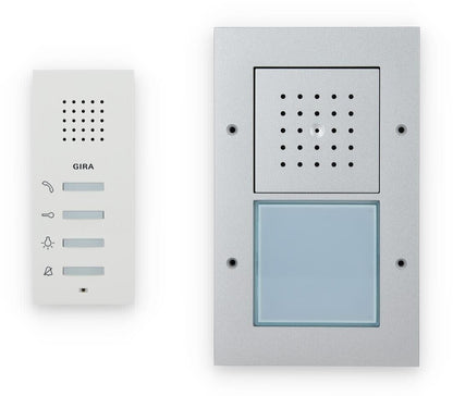 Gira Einfamilienhaus-Paket Audio 2-Draht Türsprechanlage Aufputz Aluminium 49543