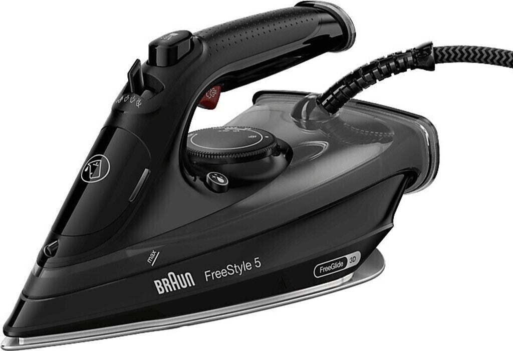 Braun TexStyle 5 SI 5088 BK Trocken- & Dampfbügeleisen EloxalPlus soleplate