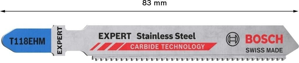 Bosch Expert Stichsägeblatt T118EHM Edelstahl Stainless Steel 3 Stück