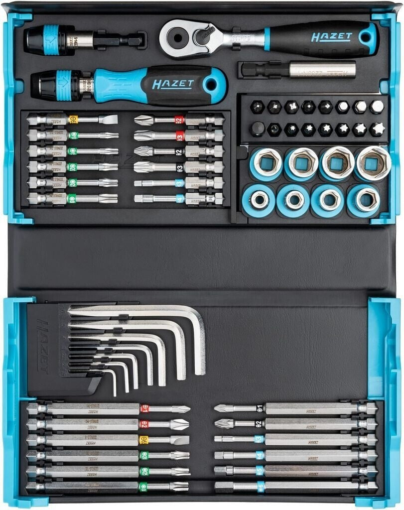 HAZET 1/4 Zoll Steckschlüssel Satz & Bit Set 59-teilig SmartCase 2200SC-32