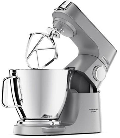 Kenwood KVL85.004SI Titanium Chef Baker XL Küchenmaschine silber 1200W Waage NEU