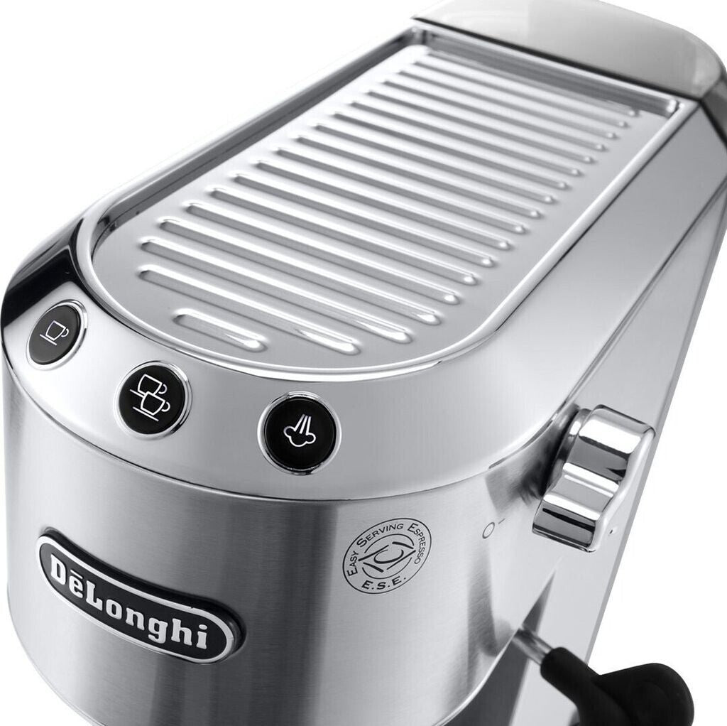 DeLonghi Siebträgermaschine Dedica Style, EC 685.M, mit Milchaufschäumer silber