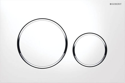Geberit Sigma20 Betätigungsplatte weiß chrom hochglanz MPN 115882KJ1