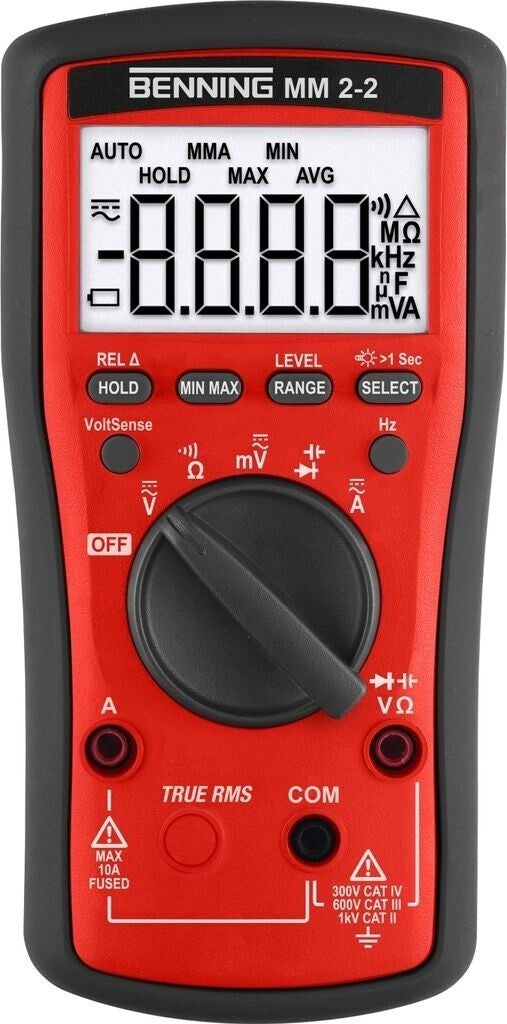 Benning MM 2-2 True RMS Multimeter 1000V 10A NCV Messgerät