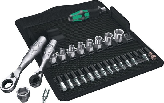 Wera Kraftform Kompakt Zyklop Mini 2 27-tlg Ratschen-Bit-Set