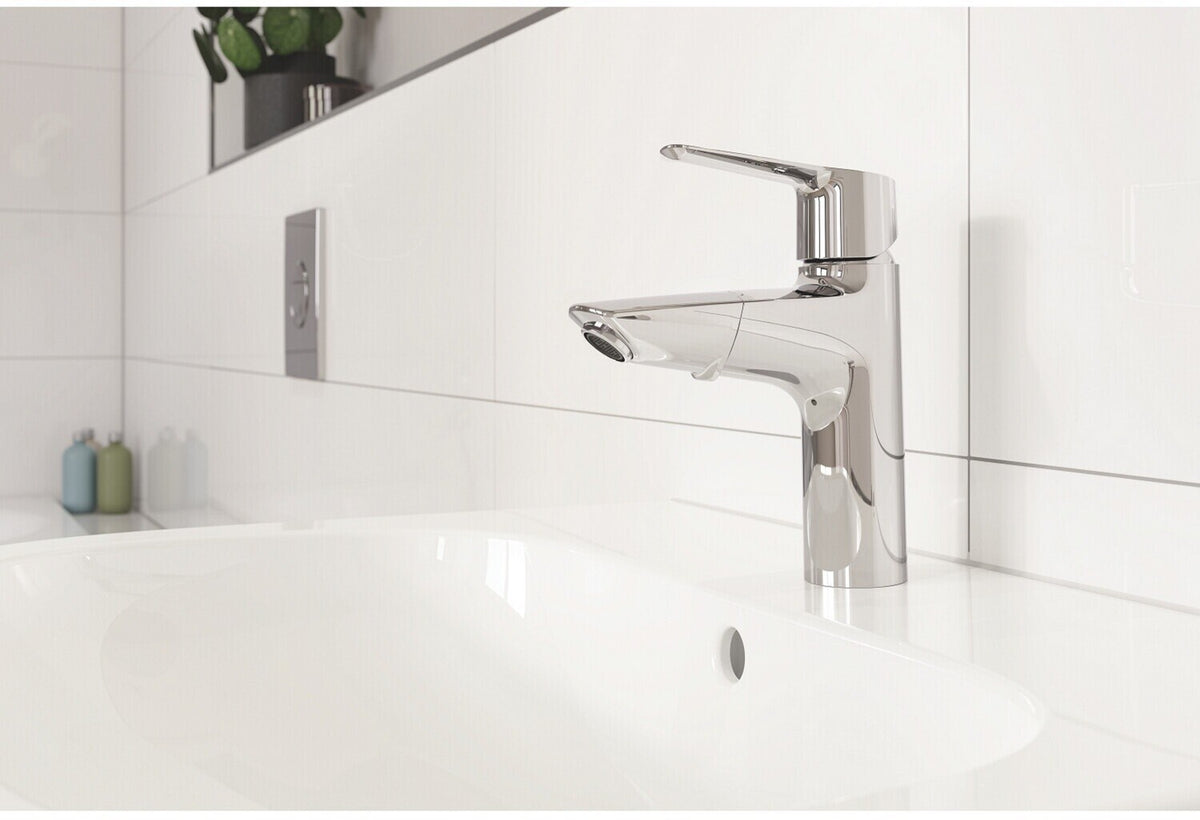 GROHE Start 23978003 Waschtischarmatur M Chrom Ausziehbarer Auslauf Push-Open