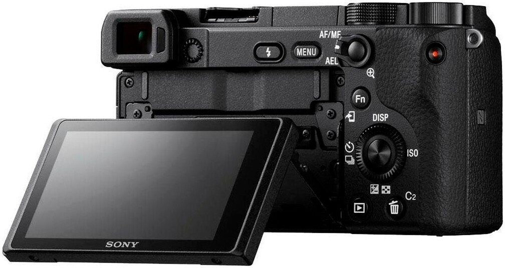 Sony Alpha 6400 Kit + SEL 16-50mm OSS II Systemkamera 24,2MP 4K WiFi NFC Schwarz