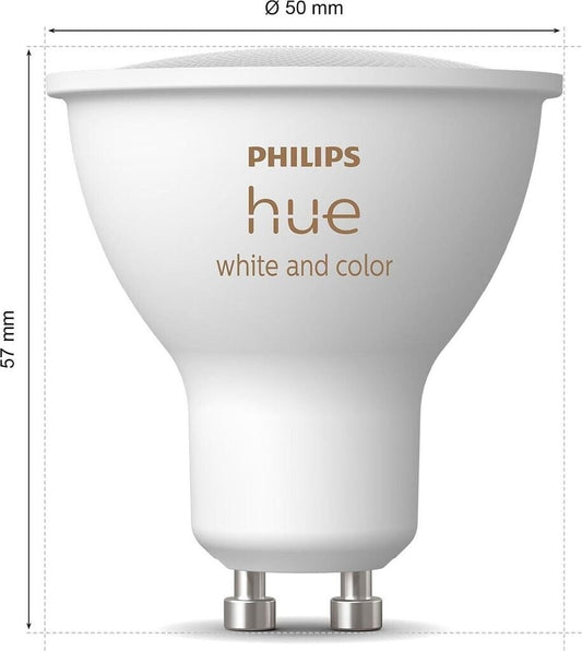 Philips Hue White & Color Ambiance GU10 400 lm dimmbar
