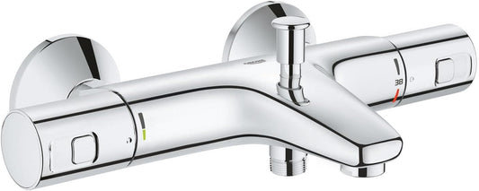 GROHE Precision Start Badethermostat Chrom Wannenarmatur Sicherheitssperre 38 °C