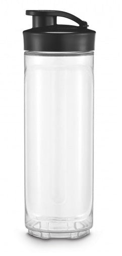 WMF KULT X Mix & Go Fitness Trinkflasche 600 ml Schwarz Transparent mit Deckel – Produktbild 1