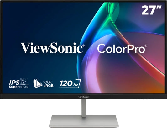 ViewSonic ColorPro VP2766-2K Monitor 27 Zoll QHD IPS 120 Hz USB-C Schwarz Pivot – Produktbild 1