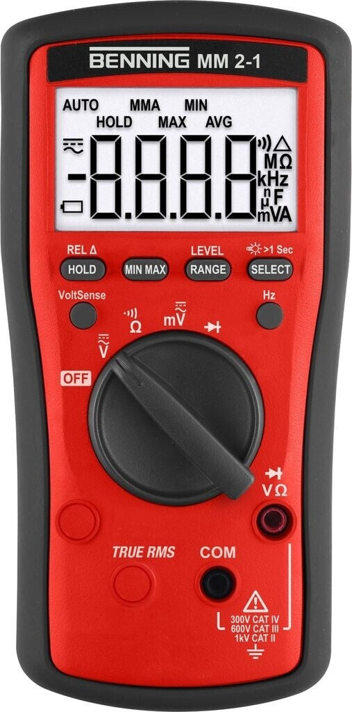 Benning MM 2-1 True-RMS Digitalmultimeter 044691 CAT IV 300 V 6000 Counts Profi – Hauptansicht