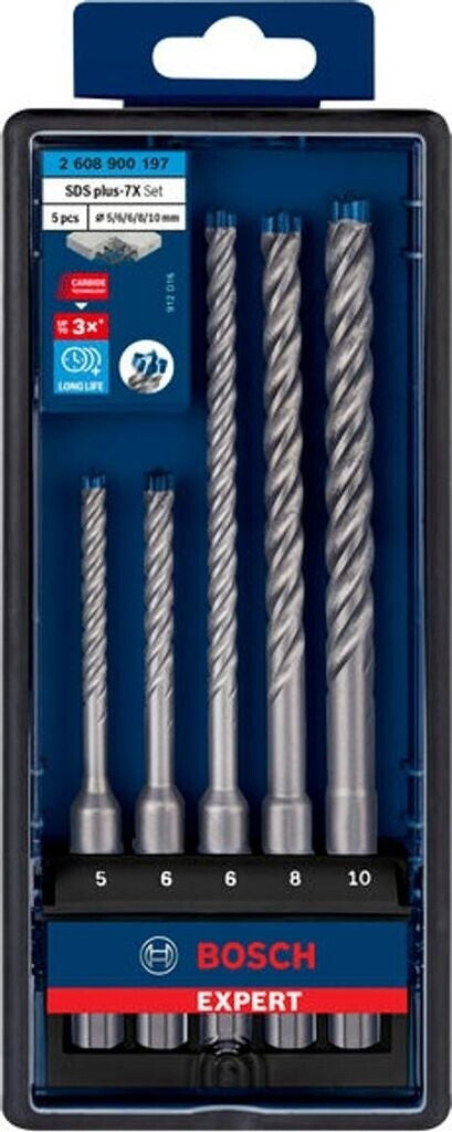 Bosch Expert SDS plus-7X Hammerbohrer-Set 2608900197 5-teilig 5–10 mm Beton – Hauptansicht