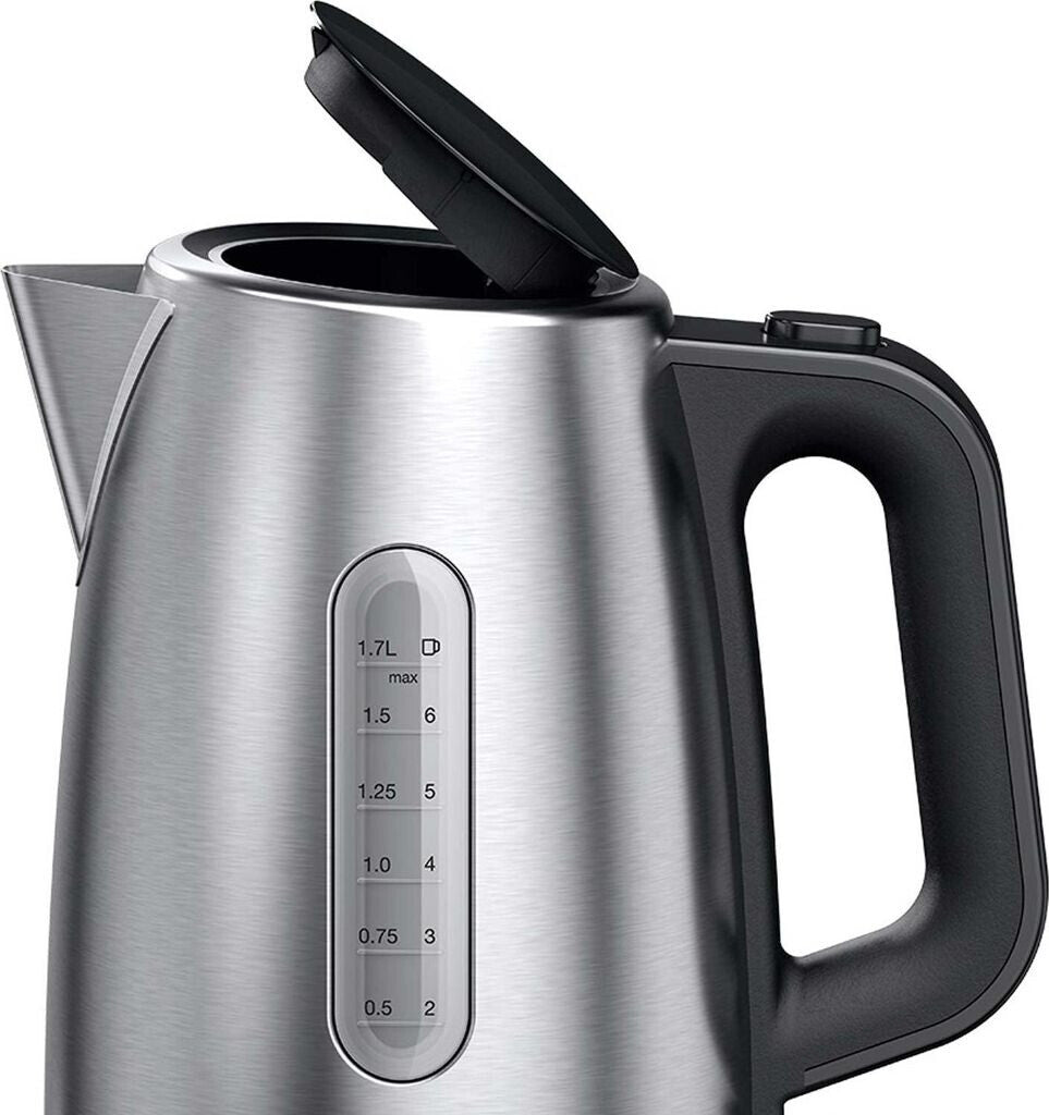 Braun PurShine WK1500BK Wasserkocher 1,7L 2200W Edelstahl Schwarz Küche Neu