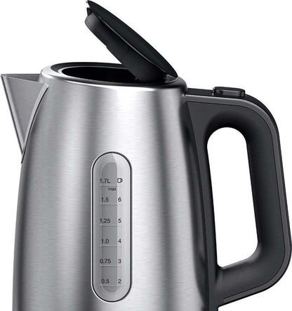 Braun PurShine WK1500BK Wasserkocher 1,7L 2200W Edelstahl Schwarz Küche Neu