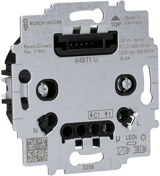 Busch-Jaeger 64811 U flexTronics Relais Einsatz 1-fach Unterputz 230 V Neuware
