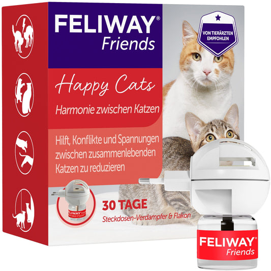 FELIWAY FRIENDS Starter Set Diffusor plus 48 ml Flakon für Mehrkatzenhaushalt