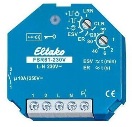 Eltako FSR61-230V Funk-Schaltaktor 1 Schließer potenzialfrei 10 A 230 V