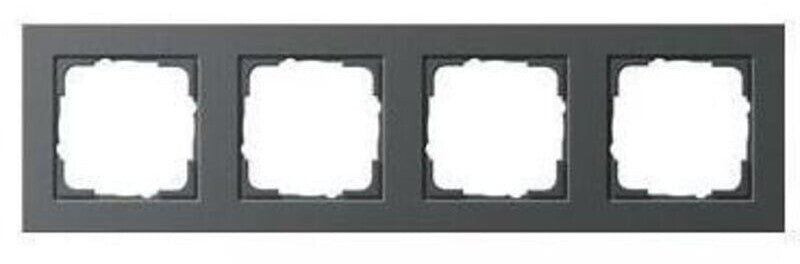 Gira E2 Abdeckrahmen 4-fach Anthrazit System 55 021423 Original Neuware 4er