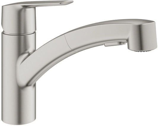 GROHE Start Küchenarmatur Supersteel Ausziehbrause Dual 30307DC1 2in1 Neuware