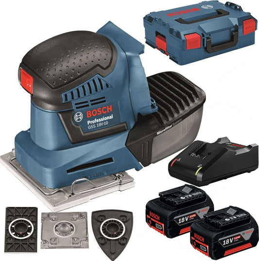 Bosch Professional GSS 18V-10 Akku-Schwingschleifer Solo Schwingplatte ohne Akku