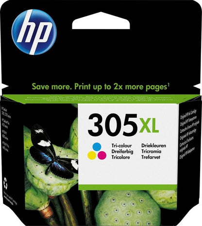 HP 305XL Tintenpatrone Dreifarbig hohe Reichweite bis 200 Seiten 5 ml für Envy