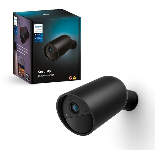 Philips Hue Secure Akku-Kamera Schwarz 1080p IP65 Full HD Akkubetrieb