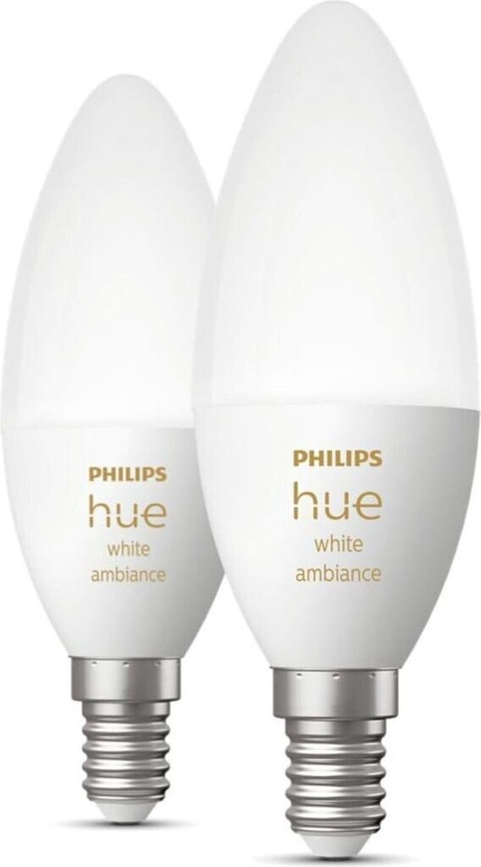 Philips Hue White Ambiance E14 Kerze 2er-Pack 470 lm weißes Ambiente-Licht