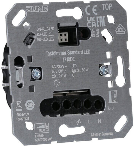 JUNG 1710DE LED Tastdimmer Standard LB Management Unterputz Original Neuware