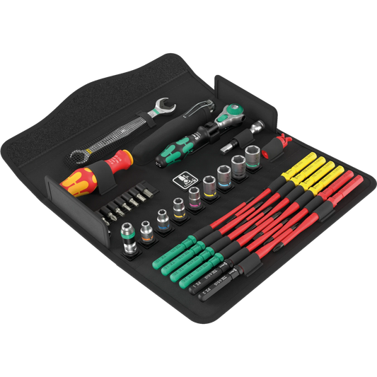 Wera Kraftform Kompakt W 1 Wartung Werkzeug-Set 35-teilig Wartungs-Set