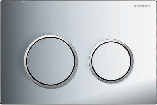 Geberit Omega20 Betätigungsplatte Chrom Matt/Glanz 2-Mengen 2-Mengen-Spülung