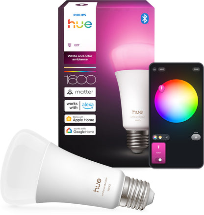 Philips Hue A67 White & Color 1.600 lm E27 smarte Beleuchtung mit App und Sprach – Bild 3