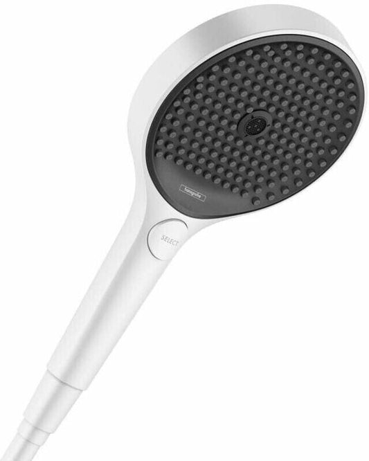 Hansgrohe Rainfinity 130 3jet EcoSmart Mattweiß 130-mm-Brausekopf Strahlarten