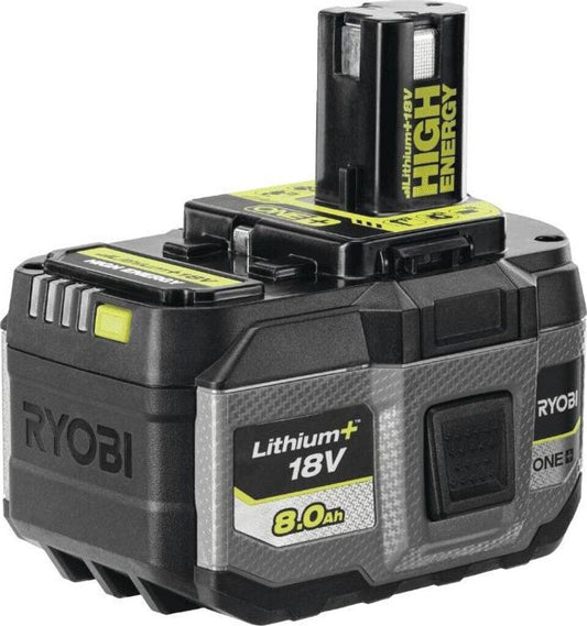 Ryobi RB1880T ONE+ 18 V Akku 8,0 Ah kompatibel Ladestandsanzeige