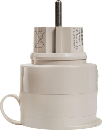Shelly Outdoor Plug S Gen3 Mokka Smart Steckdose IP44 Matter WLAN 12 A Neuware – Ansicht 3