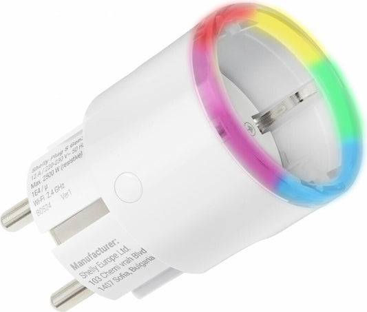 Shelly Plug S Gen3 Weiß Smart Steckdose Matter WLAN Bluetooth 12 A EU Neuware
