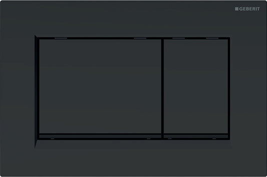 Geberit Sigma30 Betätigungsplatte Schwarz Matt 2-Mengen-Spülung 246 x 164 mm