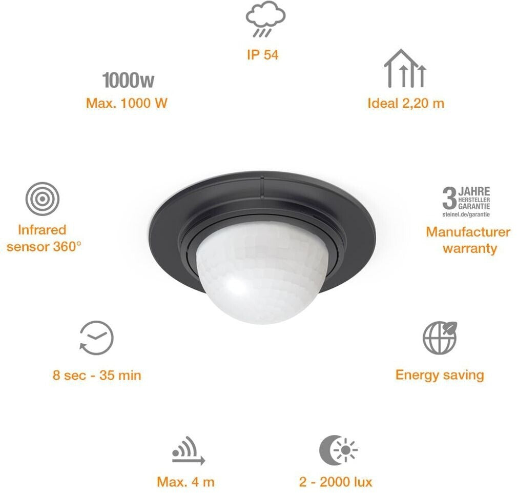 Steinel IS 360-1 DE für zuverlässige Lichtsteuerung innen und außen Modell 03285 – Bild 5