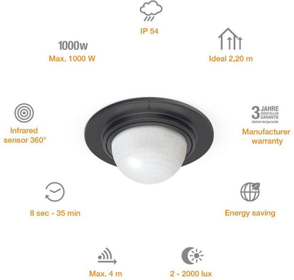 Steinel IS 360-1 DE für zuverlässige Lichtsteuerung innen und außen Modell 03285 – Bild 5