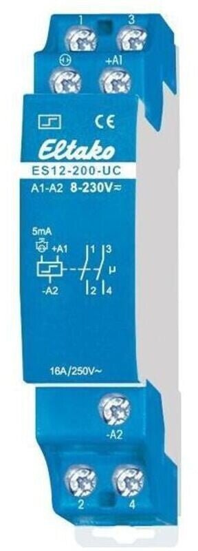 Eltako ES12-200-UC Elektronischer Stromstoßschalter 2 Schließer potenzialfrei