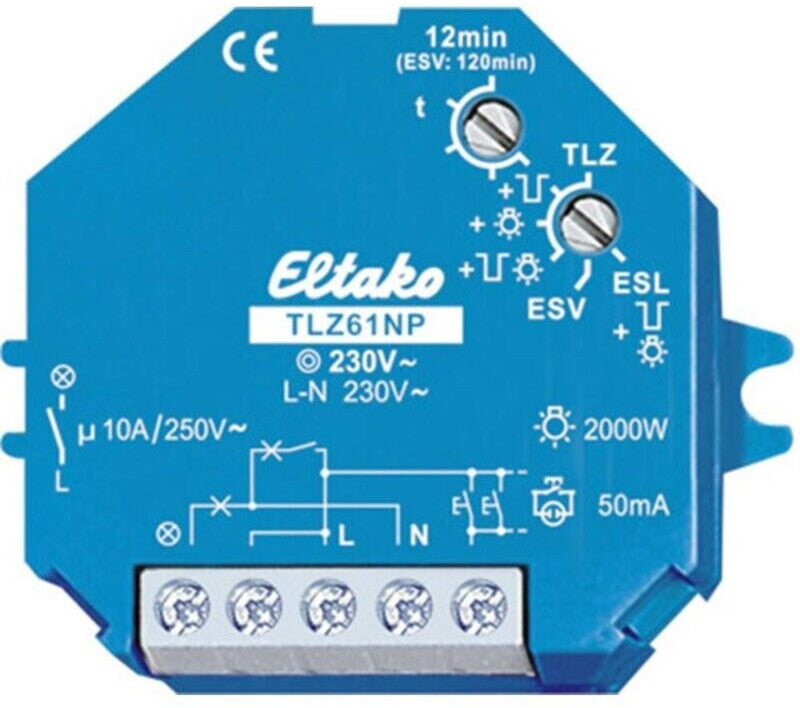 Eltako TLZ61NP-230V Unterputz-Treppenlichttimer 1 Schließer nicht potenzialfrei