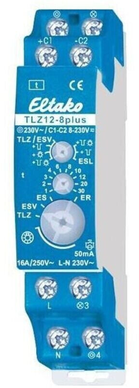 Eltako TLZ12-8plus Treppenlicht-Zeitschalter 1 Schließer 16 A 1–12/30 min 230 V