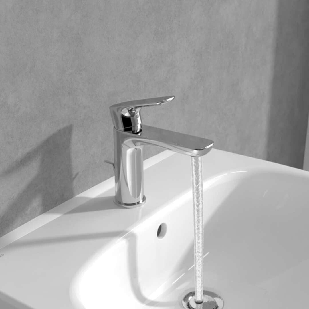 Villeroy & Boch O.novo Waschtischarmatur TVW10400300061 Ablaufgarnitur Chrom – Ansicht 3