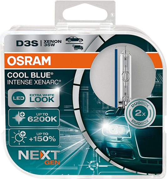 OSRAM XENARC COOL BLUE INTENSE D3S 6200K Xenon DuoBox 2 Stück 66340CBN-HCB 35W