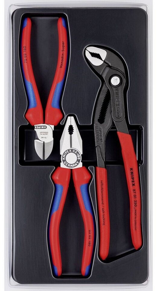 Knipex Bestseller-Zangen-Set 3-teilig 00 20 09 V01 Kombizange Seitenschneider – Ansicht 2
